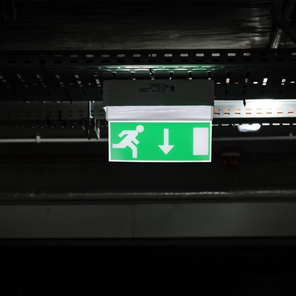 Emergency Exit Sign - Lámpara LED Comercial de Emergencia, Luz