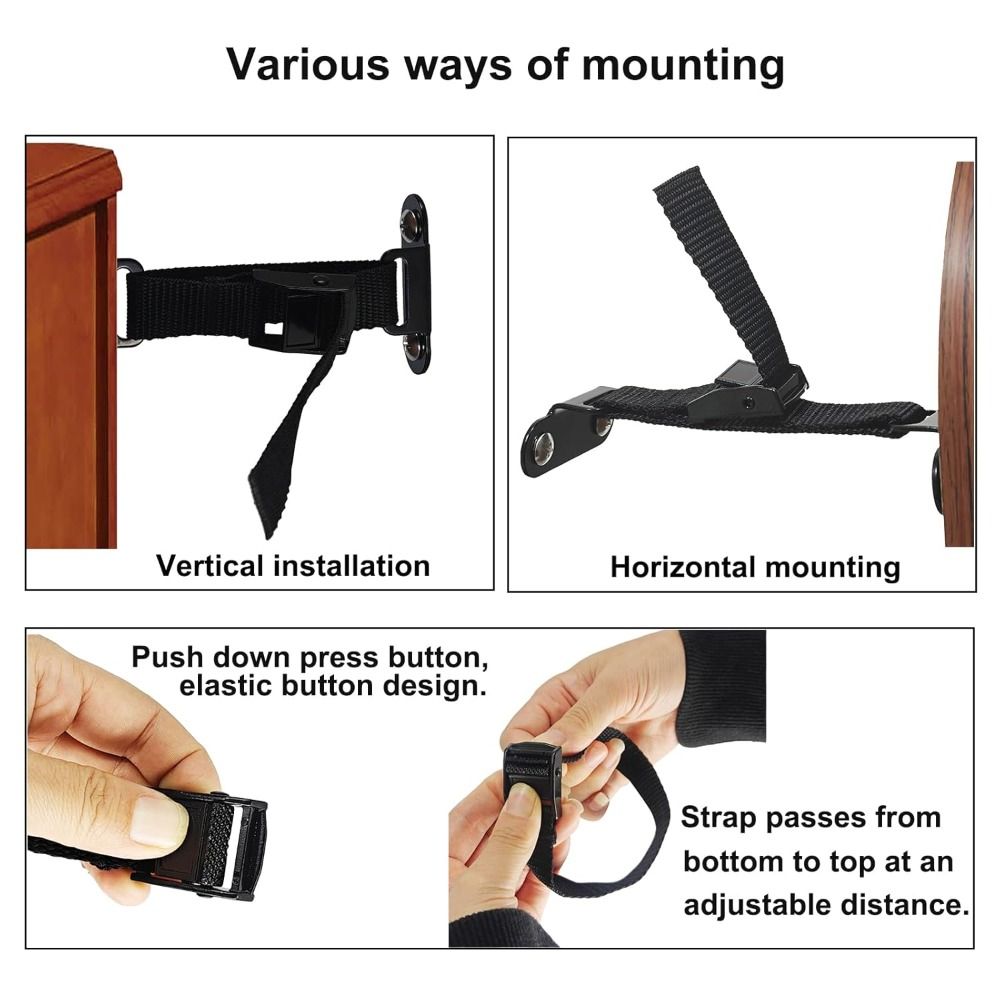 Anclajes para muebles a prueba - Earthquake Anchor Strap reseña y precio