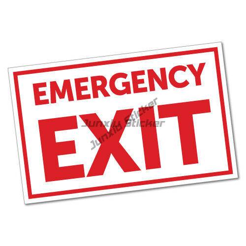 Pegatina de salida de emergenc - Emergency Exit Sign reseña y precio